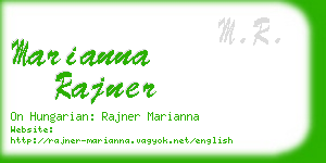 marianna rajner business card